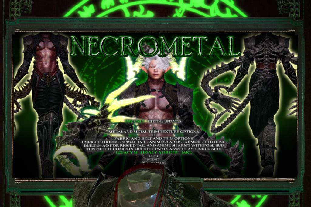 NecroMetal Set - Jake/Legacy/+mods, L$3000
