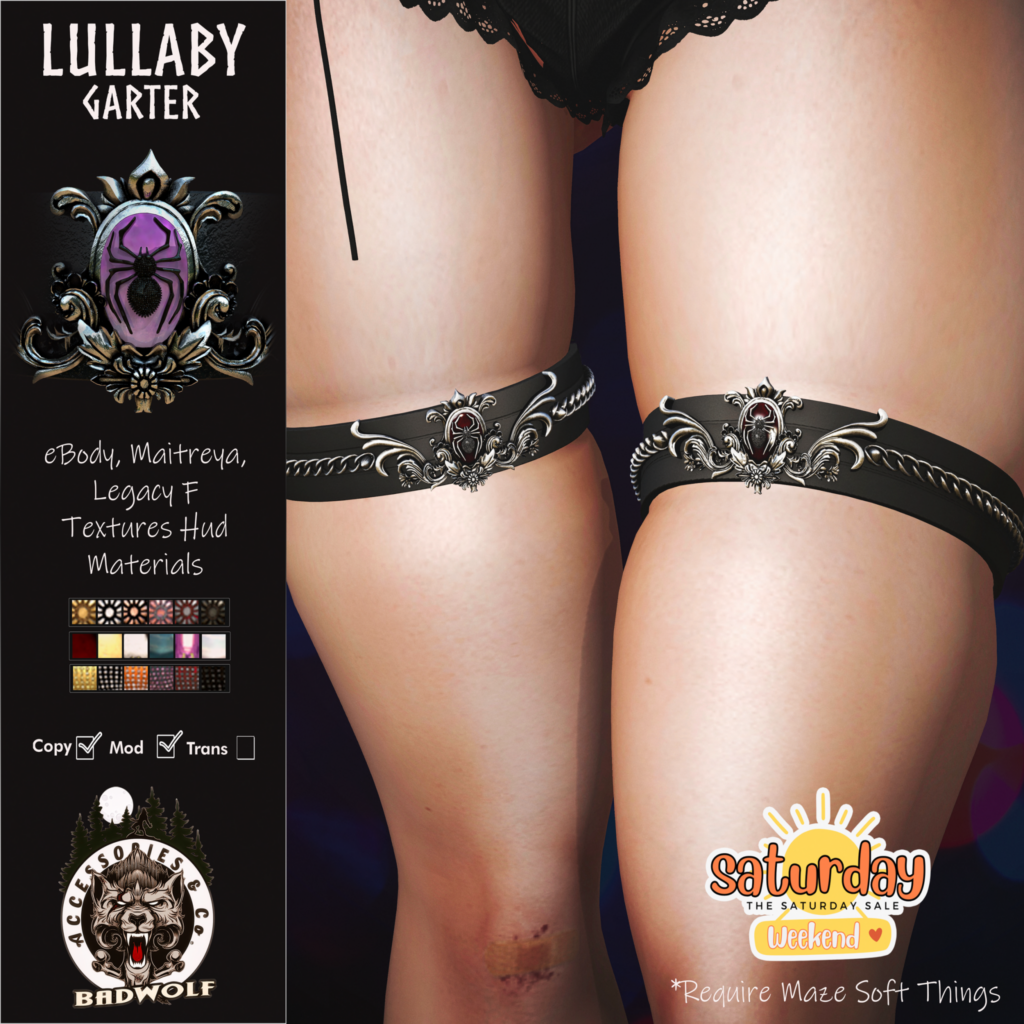 Lullaby Garter for Maze Soft Thighs - Legacy/Maitreya/Reborn	&lt;a href=&quot;http://maps.secondlife.com/secondlife/Badwolf%20Valhalla/122/130/25&quot; target=&quot;_blank&quot;&gt;Teleport&lt;/a&gt;