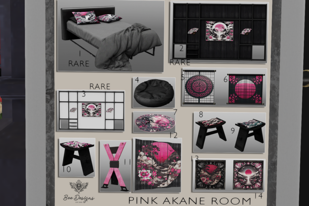 Pink Akane Room Gatcha, L$59 per pull