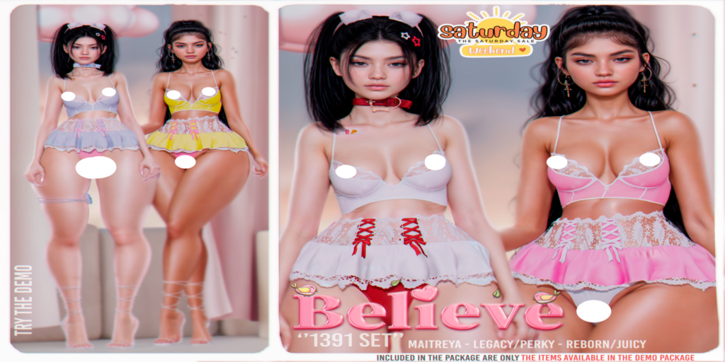 1391 Set - Legacy/Maitreya/Reborn/+mods	&lt;a href=&quot;http://maps.secondlife.com/secondlife/Bliss%20Kingdom/63/160/2001&quot;&gt;Teleport&lt;/a&gt;
