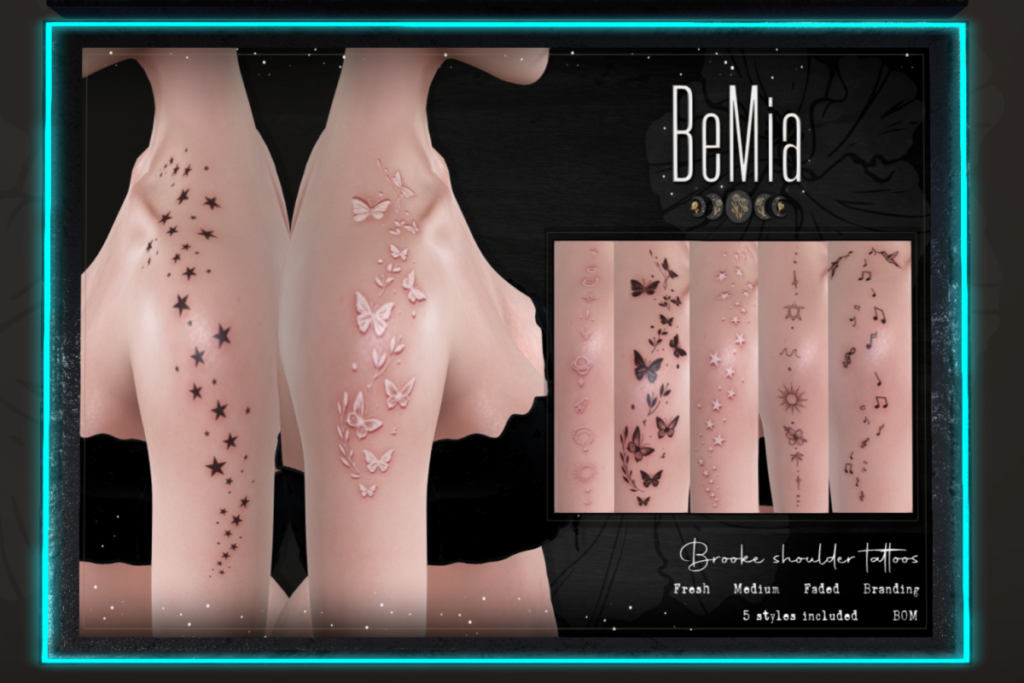 Brooke Shoulder Tattoos - BOM, L$210