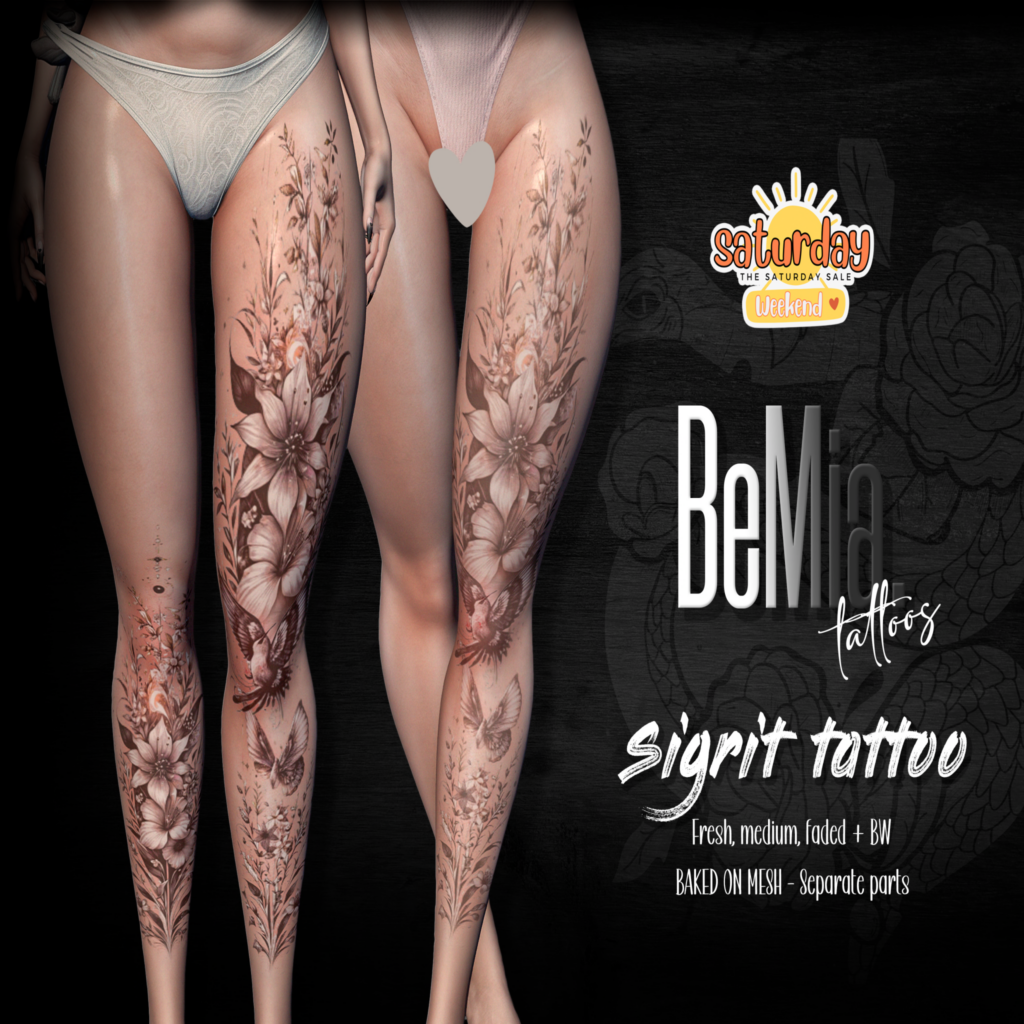 Sigrit Tattoo - BOM	&lt;a href=&quot;http://maps.secondlife.com/secondlife/Rosehaven/196/128/2501&quot;&gt;Teleport&lt;/a&gt;