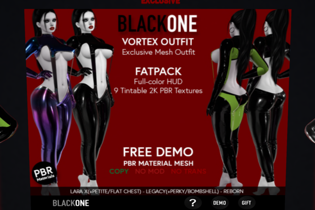 Vortex Outfit - Legacy/MaitreyaX/Reborn/+mods, L$200 each/L$650 FP