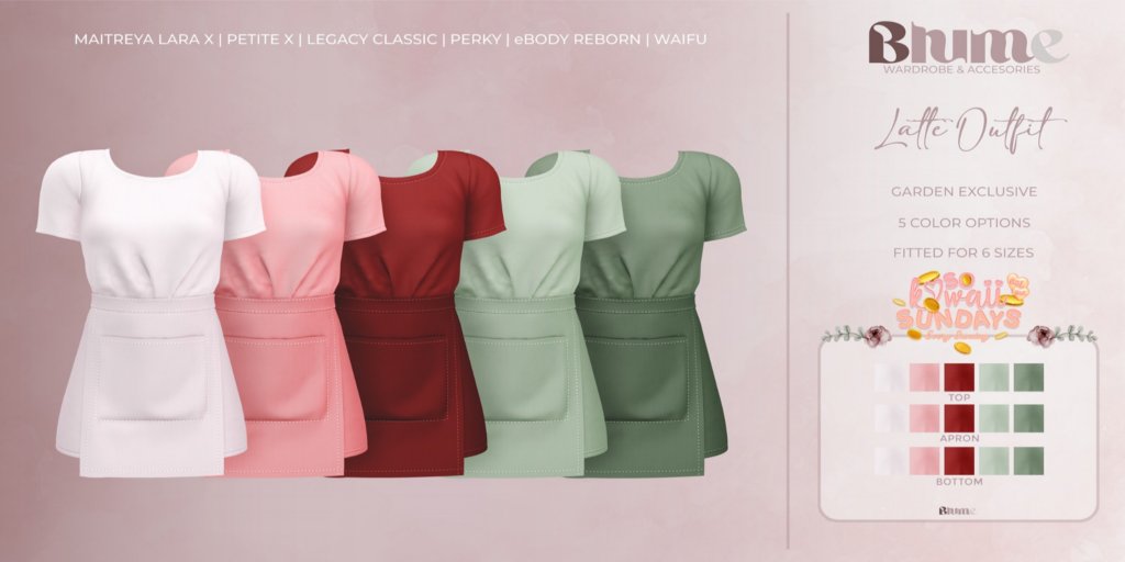 Latte Outfit - Legacy/MaitreyaX/Reborn/+mods	&lt;a href=&quot;http://maps.secondlife.com/secondlife/Bruschetta/148/46/1301&quot;&gt;Teleport&lt;/a&gt;