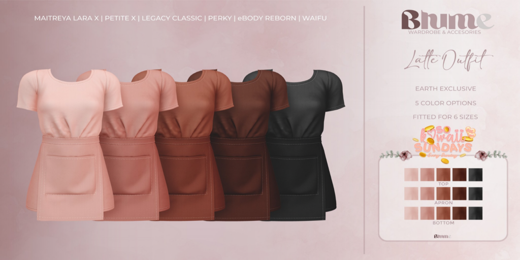 Latte Outfit - Legacy/MaitreyaX/Reborn/+mods	&lt;a href=&quot;http://maps.secondlife.com/secondlife/Bruschetta/148/46/1301&quot;&gt;Teleport&lt;/a&gt;