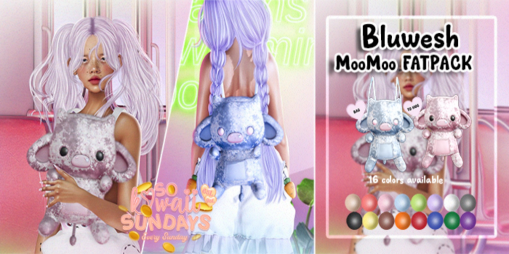 MooMoo Backpack	&lt;a href=&quot;http://maps.secondlife.com/secondlife/Tortoise%20District/77/112/2001&quot; target=&quot;_blank&quot;&gt;Teleport&lt;/a&gt;