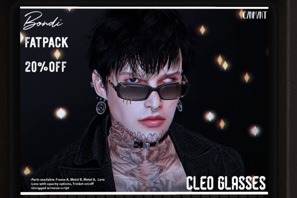 Cleo Glasses, L$225 each/L$276 FP