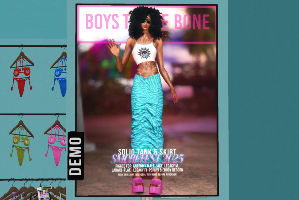 Solig Tank and Skirt - Anatomy/Jake/Legacy F+M/MaitreyaX/Reborn/+mods, L$299