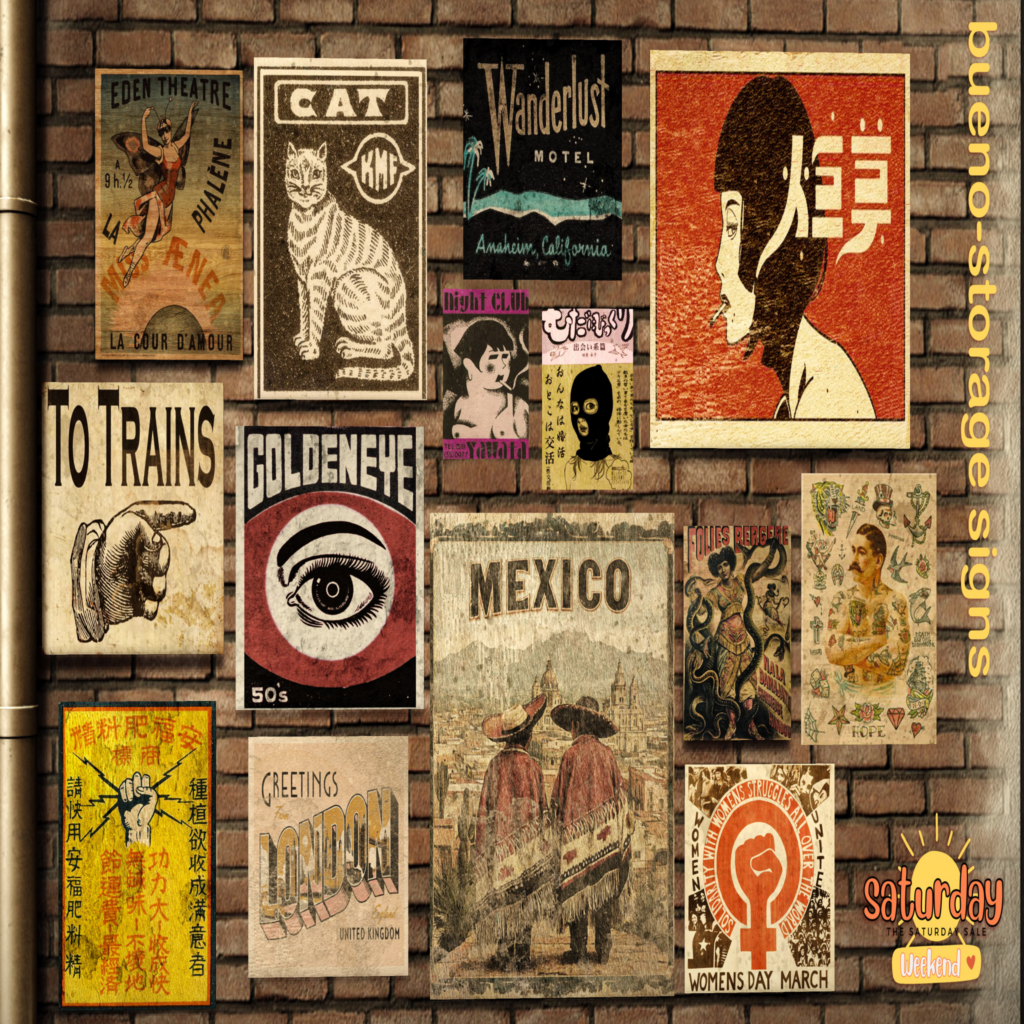 Storage Signs Decor	&lt;a href=&quot;http://maps.secondlife.com/secondlife/TMD/62/138/22&quot;&gt;Teleport&lt;/a&gt;