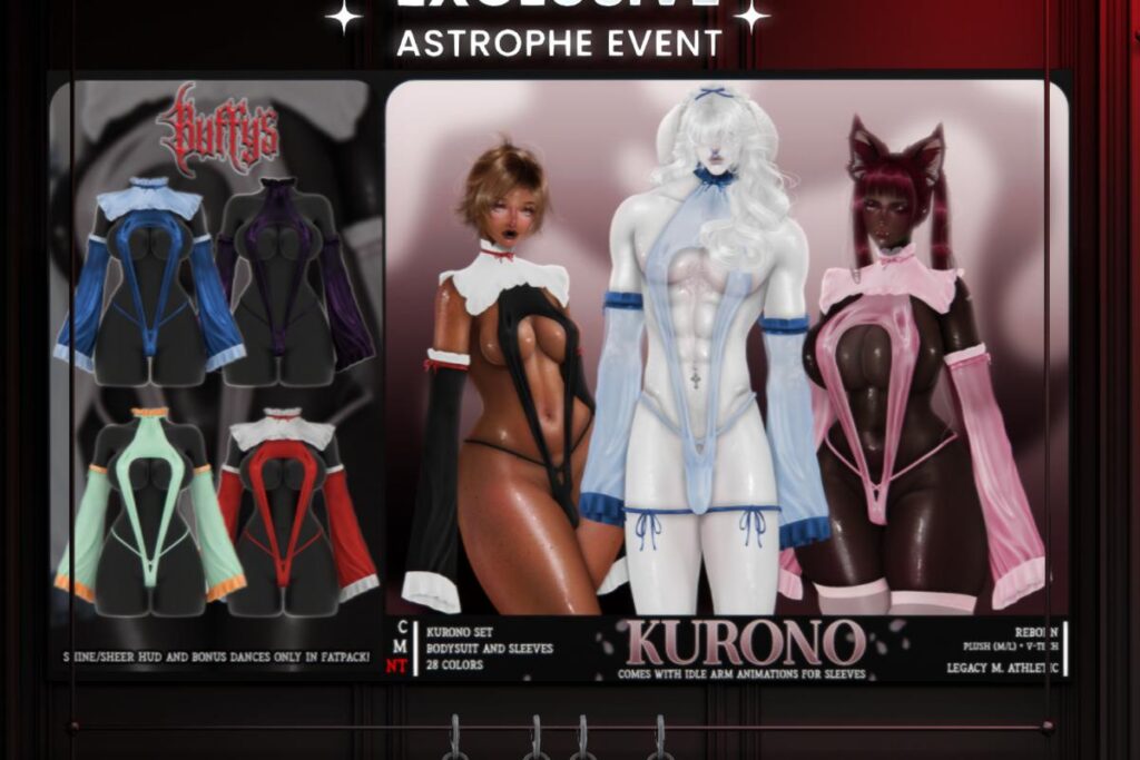 Kurono Outfit - Legacy/Reborn/+mods, L$888 each/L$1222