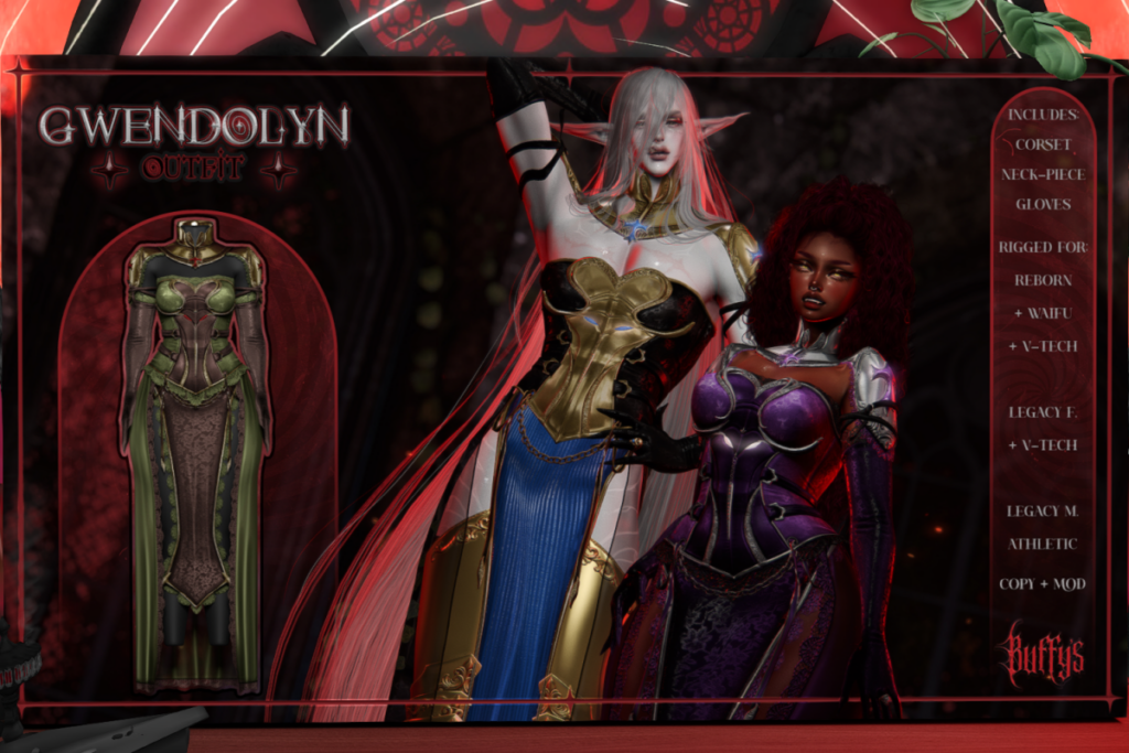Gwendolyn Outfit - Legacy F+M/Reborn/+mods, L$1777