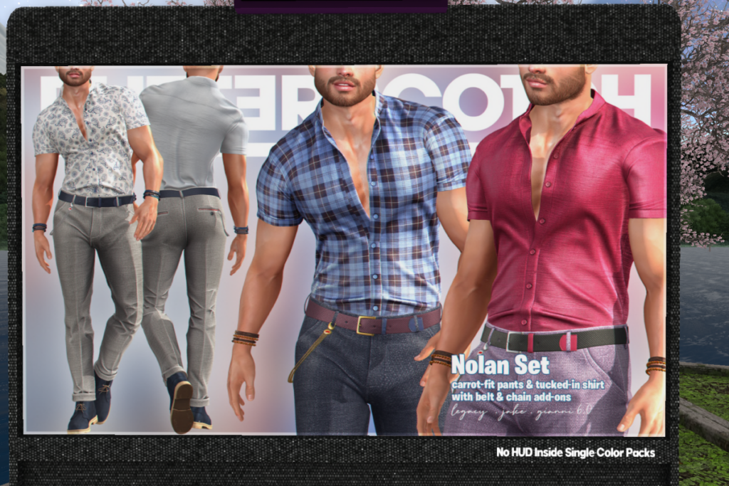 Nolan Set - Gianni/Jake/Legacy	&lt;a href=&quot;http://maps.secondlife.com/secondlife/BUTTERSCOTCH/132/132/24&quot; target=&quot;_blank&quot;&gt;Teleport&lt;/a&gt;