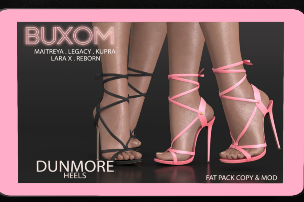 Dunmore Heels - Inithium/Legacy/Maitreya/Reborn/+mods, L$299