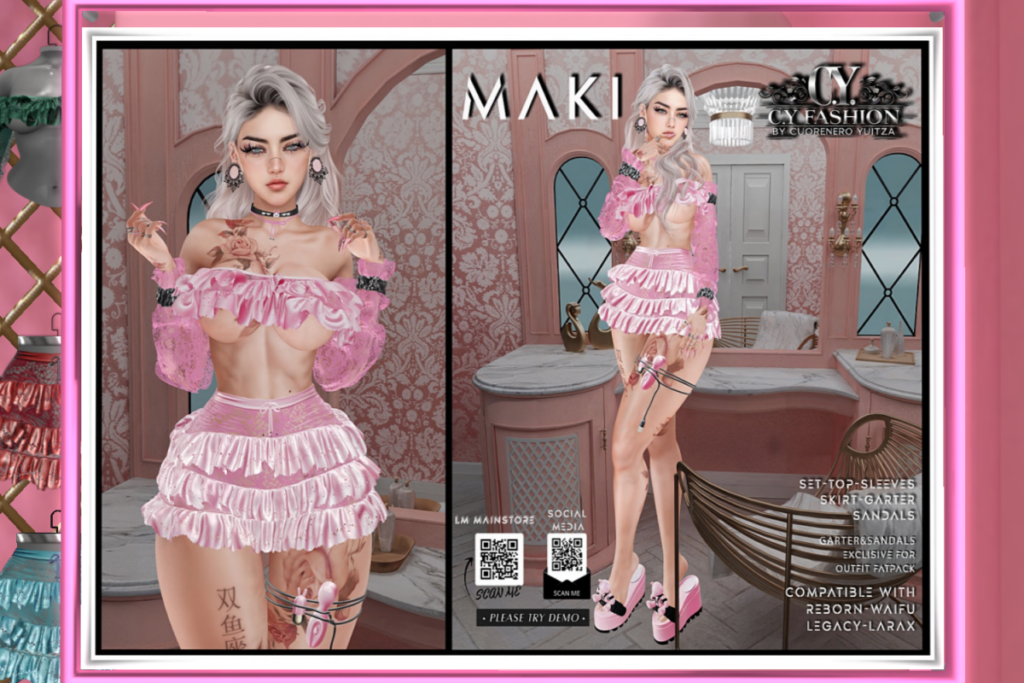 Maki Set - Legacy/MaitreyaX/Reborn/+mods, L$199-L$399 each/L$1799 FP
