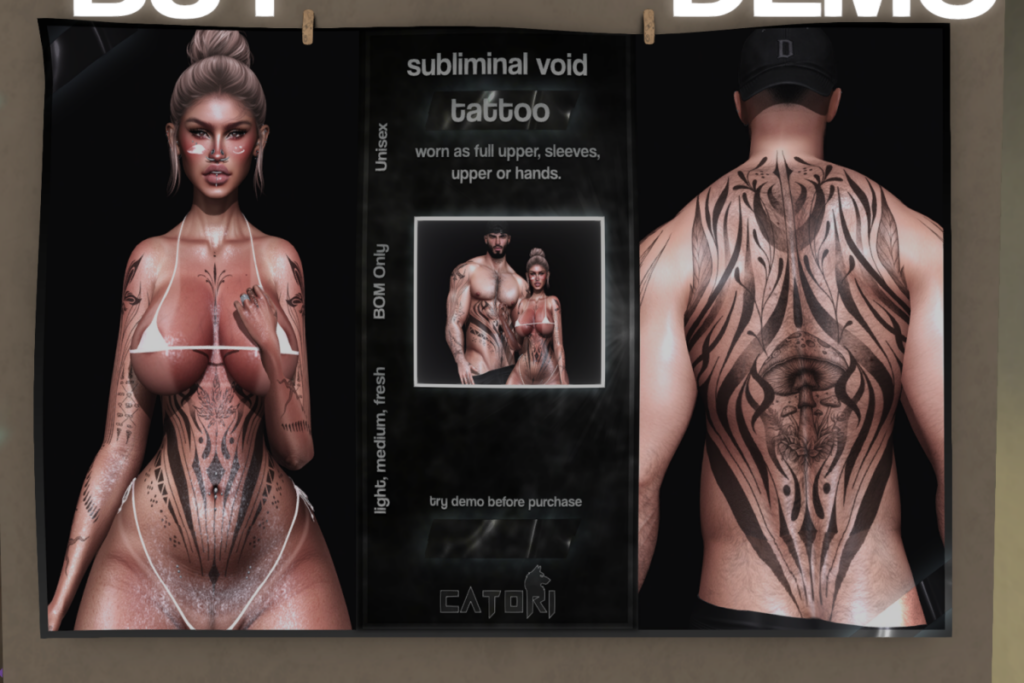 Subliminal Tattoo - BOM, L$300