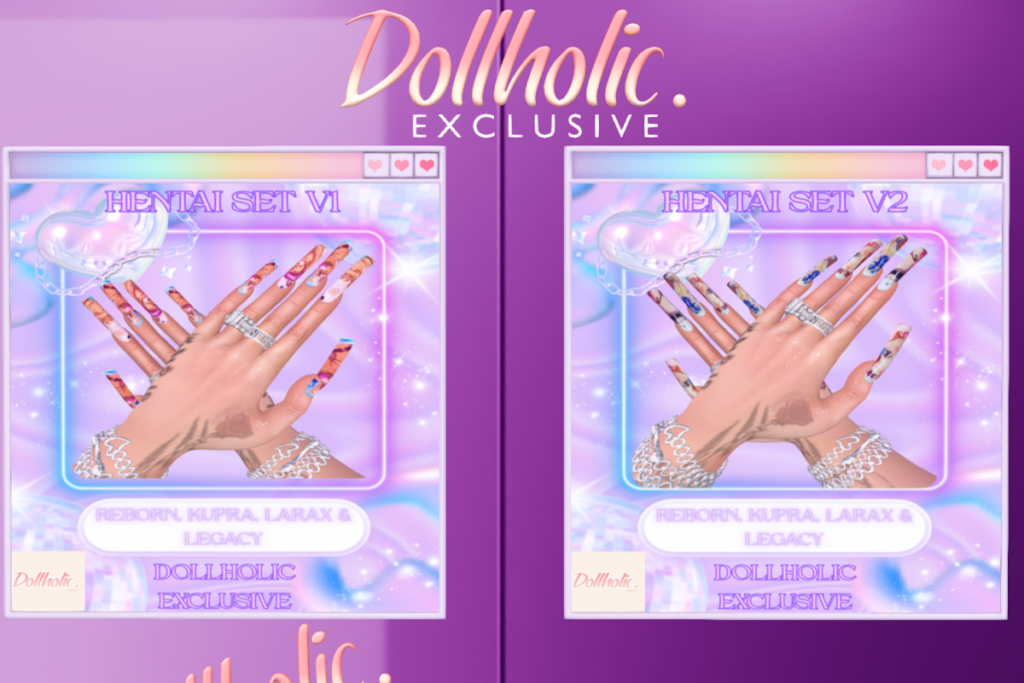 Hentai Nails Set V1 &amp; V2 - Inithium/Legacy/MaitreyaX/Reborn, L$299 each