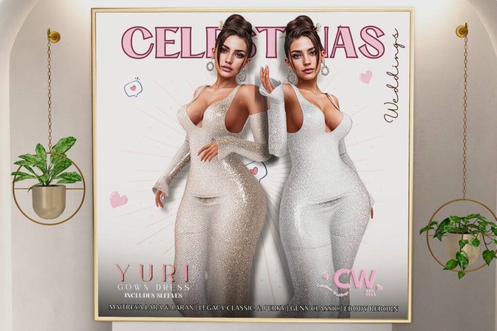 Yuri Gown - GenX/Legacy/Maitreya/Reborn/+mods, L$155 each/L$550 FP