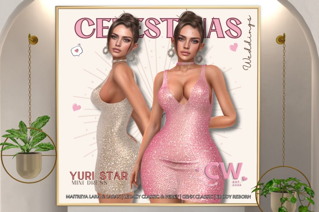 Yuri Star Dress - GenX Classic/Legacy/Maitreya/Reborn/+mods, L$155 each/L$555 FP