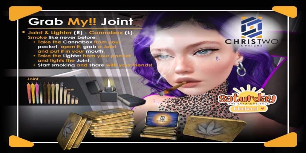 Grab My!! Joint Holdable	&lt;a href=&quot;http://maps.secondlife.com/secondlife/Chris%20Two%20Designs/128/123/15&quot; target=&quot;_blank&quot;&gt;Teleport&lt;/a&gt;