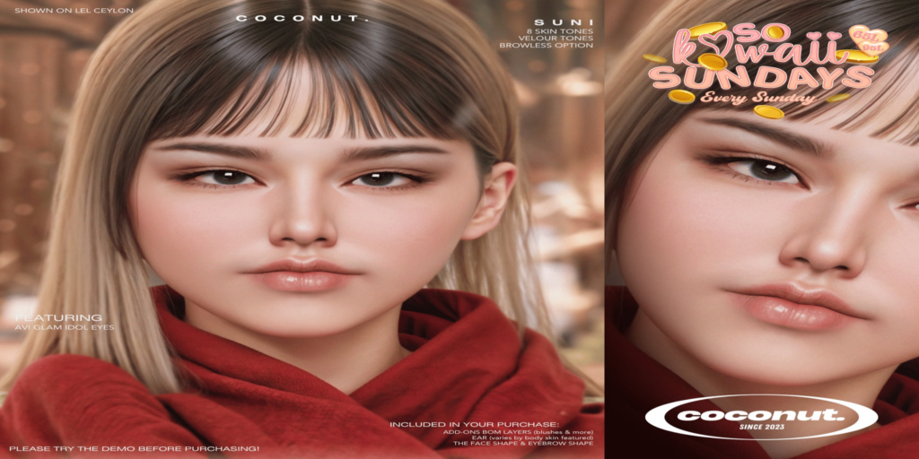 Suni Skin - EvoX	&lt;a href=&quot;http://maps.secondlife.com/secondlife/Prince%20Island/159/219/801&quot;&gt;Teleport&lt;/a&gt;