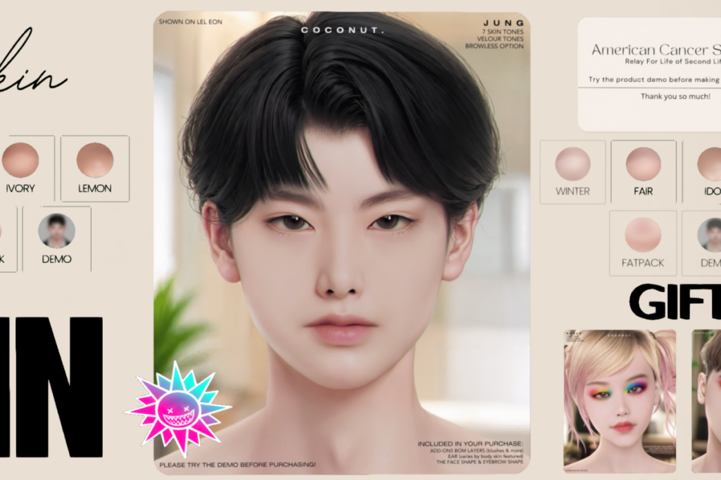 Jung Skin - EvoX/Velour, L$560 each/L$1000 FP