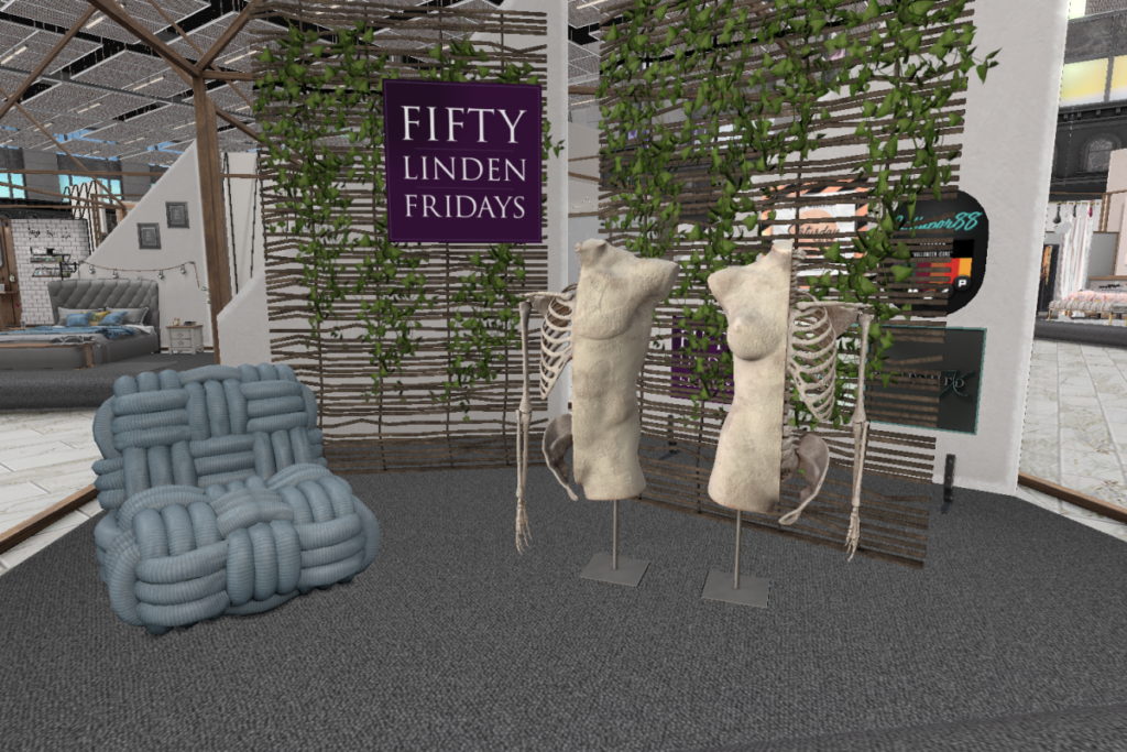 Knotted Arm Chair | Skinned Bust	&lt;a href=&quot;http://maps.secondlife.com/secondlife/Consignment/139/126/46&quot;&gt;TELEPORT&lt;/a&gt;