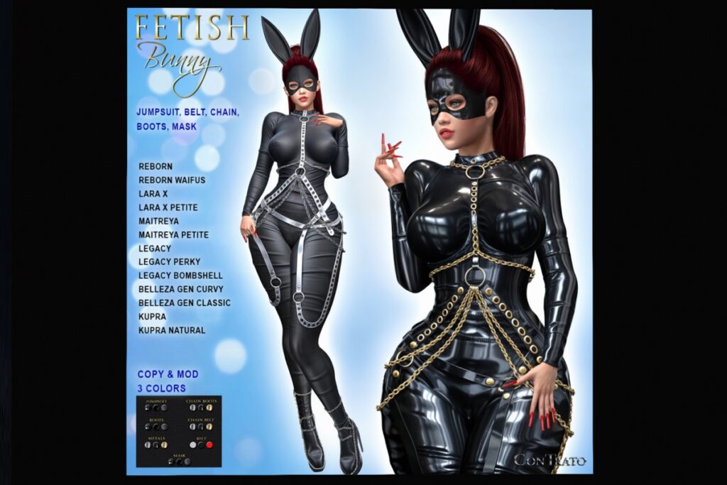 Fetish Bunny Outfit - GenX/Inithium/Legacy/Maitreya/Reborn/+mods, L$299 FP