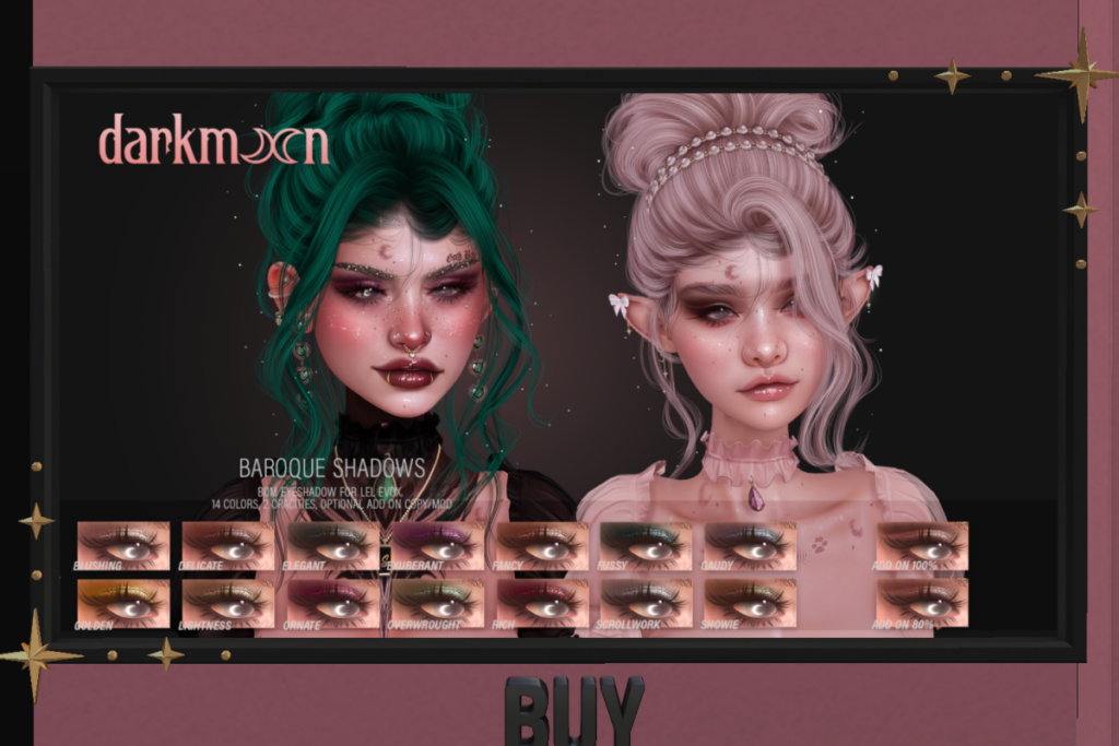 Baroque Shadows - EvoX	&lt;a href=&quot;http://maps.secondlife.com/secondlife/Lovespell/188/69/701&quot; target=&quot;_blank&quot;&gt;Teleport&lt;/a&gt;