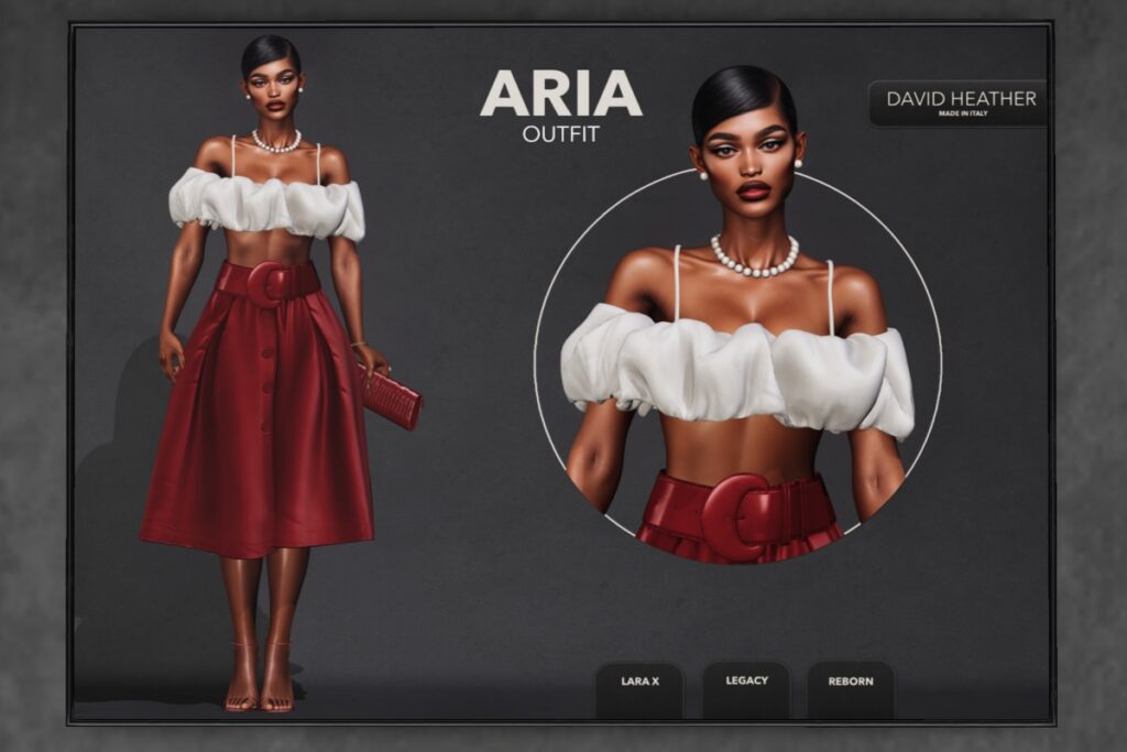 Aria Outfit - Legacy/MaitreyaX/Reborn, L$150-L$300 each/L$950-L$1250 each FP