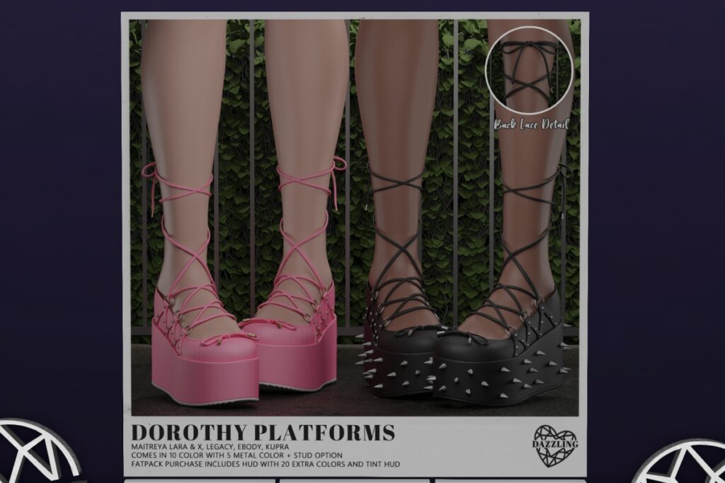 Dorothy Platforms - Inithium/Legacy/Maitreya/Reborn/+mods, L$249 each/L$799 FP