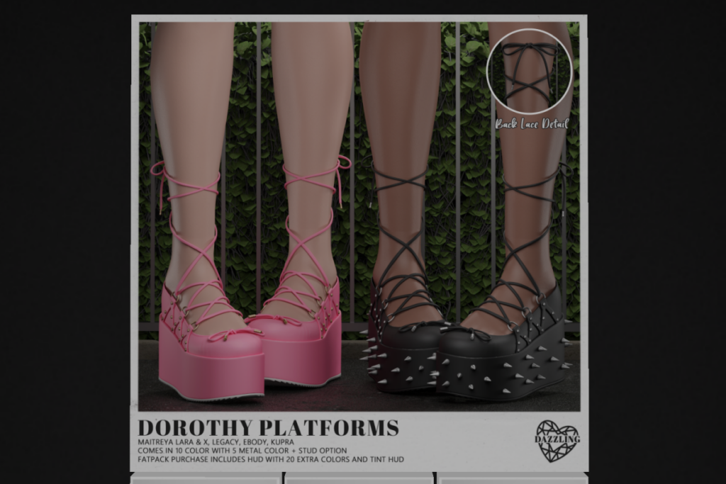 Dorothy Platforms - Inithium/Legacy/MaitreyaX/Reborn, L$249 each/L$799 FP