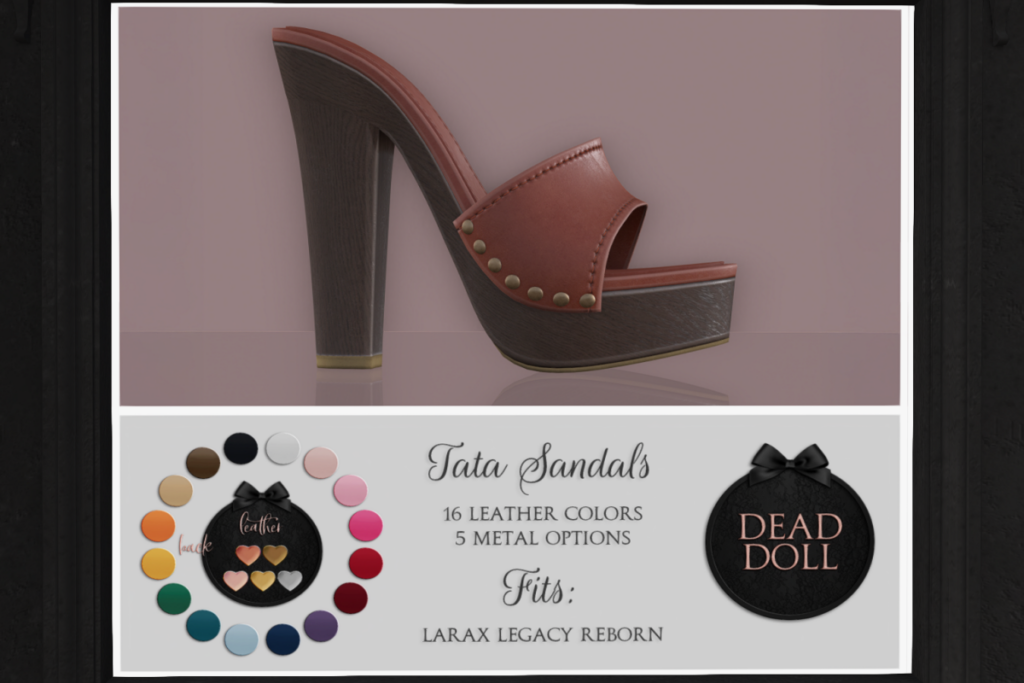Tata Sandals - Legacy/MaitreyaX/Reborn, L$450