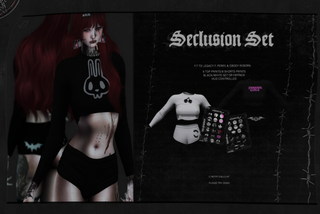 Seclusion Set - Legacy/Reborn/+mods, L$450 each/L$899 FP