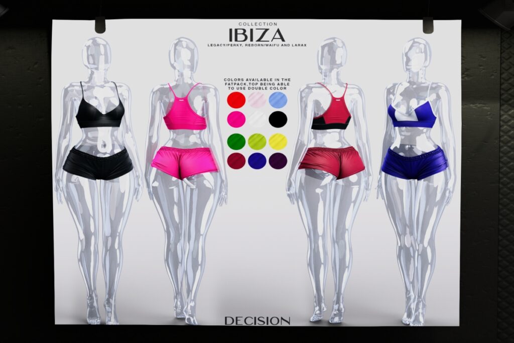 Ibiza Outfit - Legacy/MaitreyaX/Reborn/+mods, L$200 each/L$600 each FP/L$900 MP
