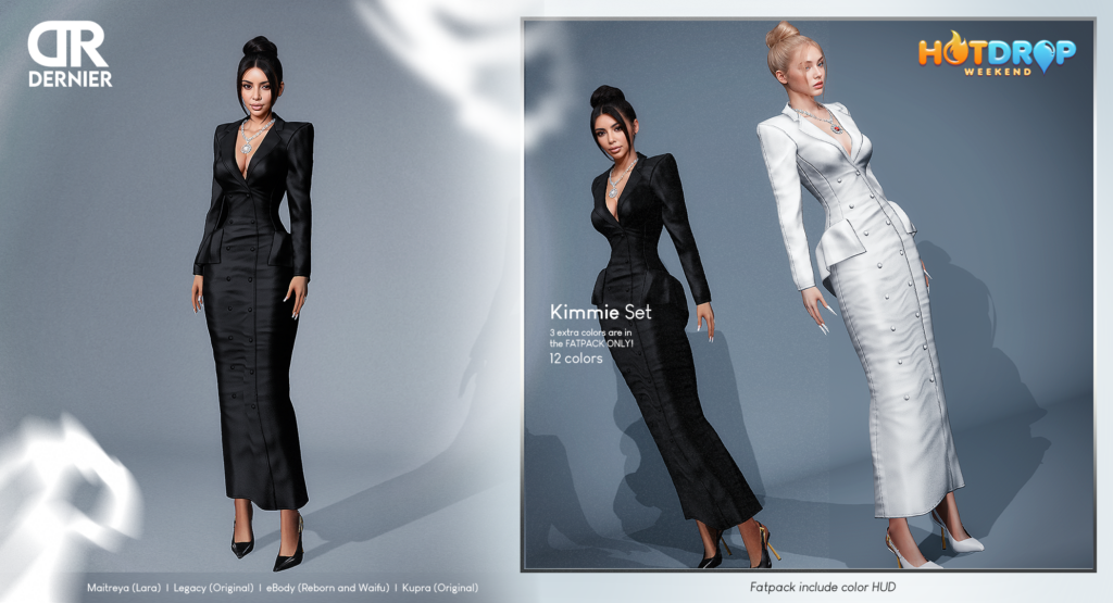Kimmie Tux Dress - Inithium/Legacy/Maitreya/Reborn/+mods