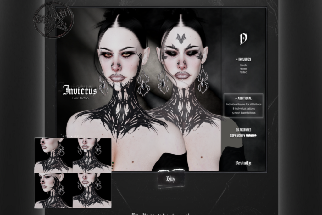 Invictus Tattoo - EvoX, L$350