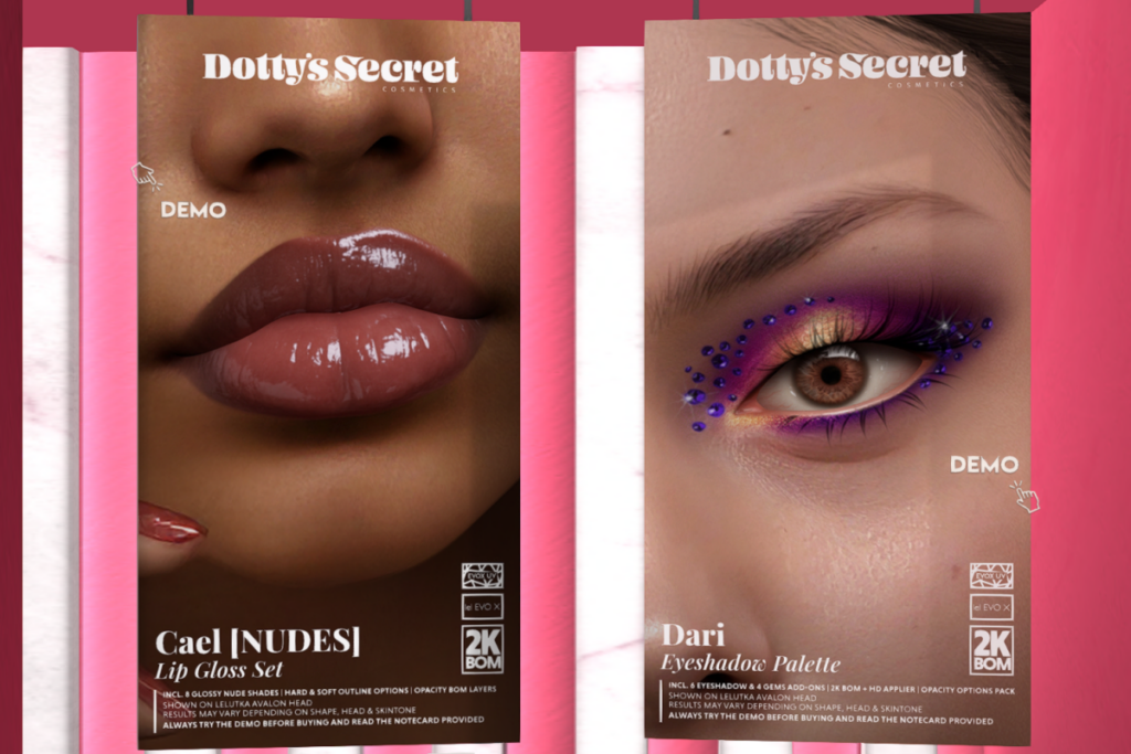 Cael Lip Gloss Set - Evo X, L$200 | Dari Eyeshadow - Evo X, L$200
