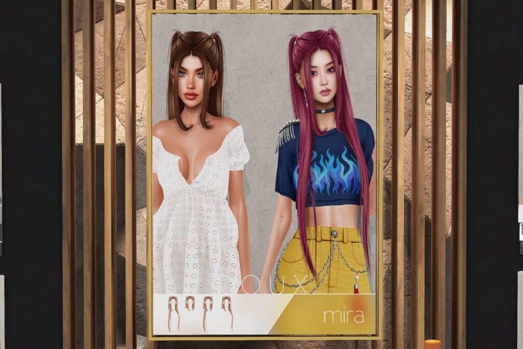 Mira Hairstyle, L$400 Basic Pack/L$175 Deluxe HUD/L$525 FP