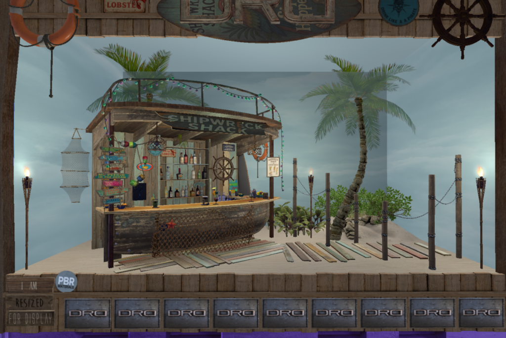 Shipwreck Bar, L$175-L$675 each/L$1975 FP