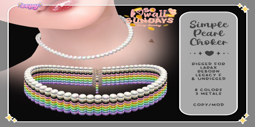 Simple Pearl Choker - Legacy/MaitreyaX/Reborn/unrigged	&lt;a href=&quot;http://maps.secondlife.com/secondlife/Sweetest%20Thing/87/205/1456&quot;&gt;Teleport&lt;/a&gt;