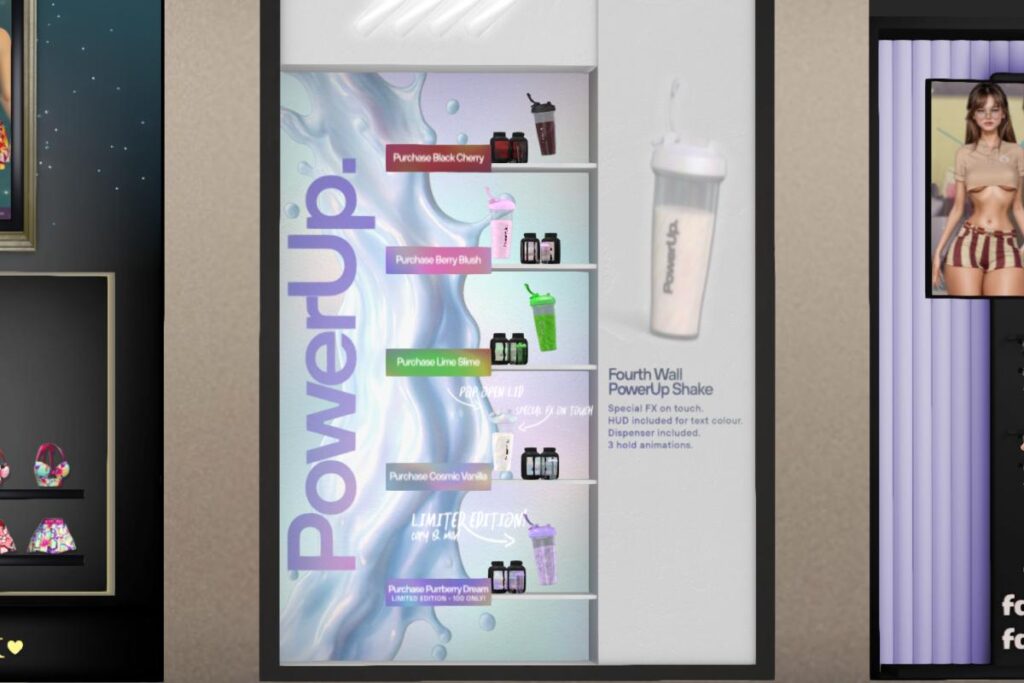 Power Up Shakes, L$188-L$288 each