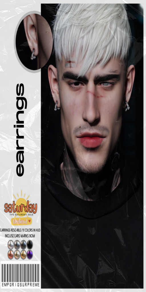 Earrings 	&lt;a href=&quot;http://maps.secondlife.com/secondlife/Ember%20Island/111/25/3907&quot; target=&quot;_blank&quot;&gt;Teleport&lt;/a&gt;