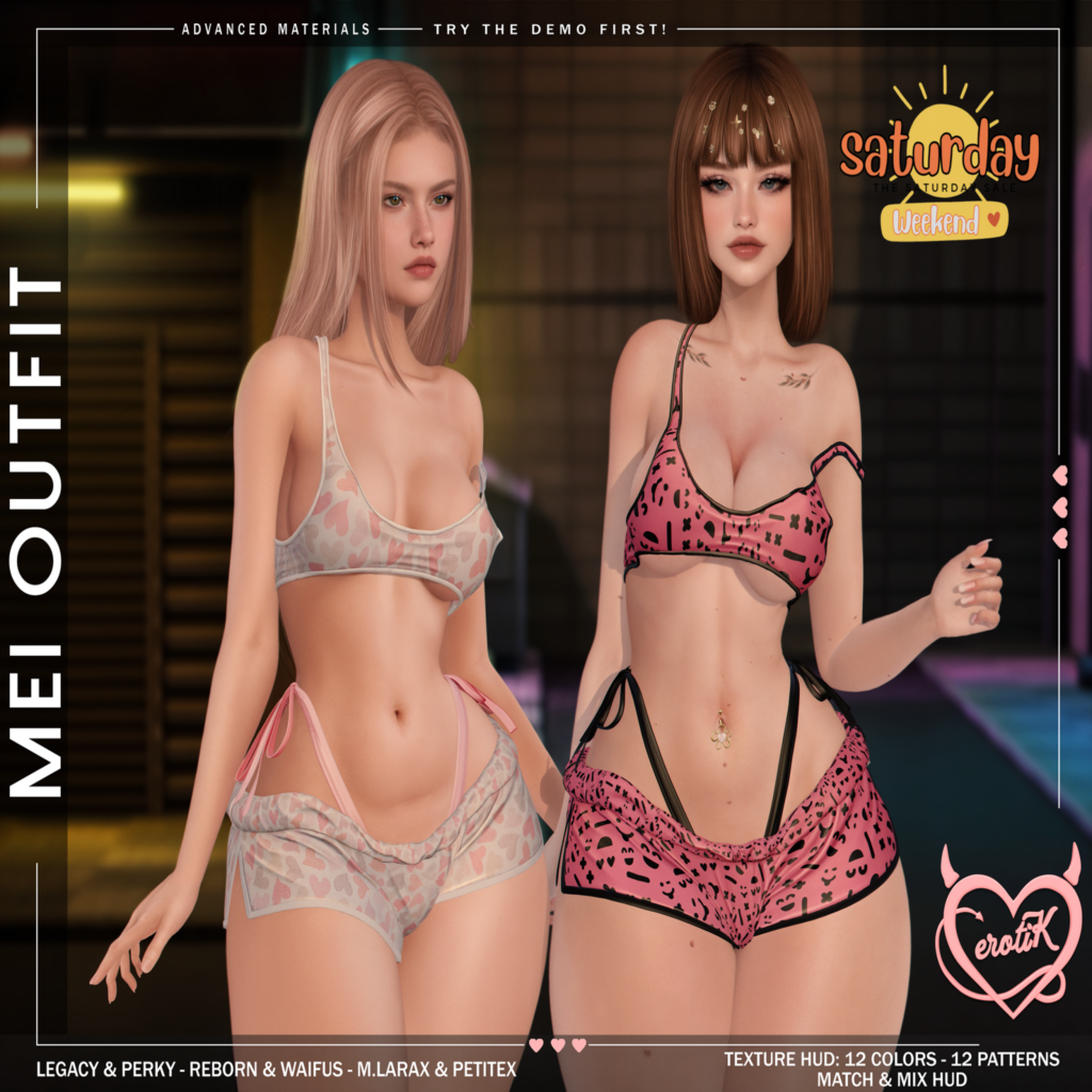 Mei Outfit - Legacy/MaitreyaX/Reborn/+mods	&lt;a href=&quot;http://maps.secondlife.com/secondlife/WIP/115/133/1501&quot;&gt;Teleport&lt;/a&gt;