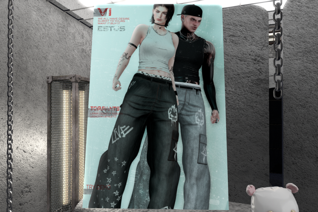 Vi Top and Pants - Legacy F+M/MaitreyaX/Reborn/+mods, L$249 each/L$666 each FP
