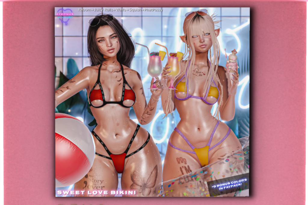 Sweet Love Bikini - Reborn/+mods, L$249 each/L$1299 FP