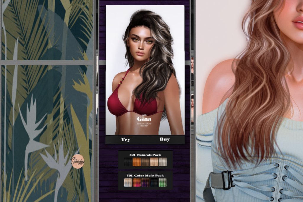 Gina Hair	&lt;a href=&quot;http://maps.secondlife.com/secondlife/Exile/140/100/25&quot;&gt;TELEPORT&lt;/a&gt;