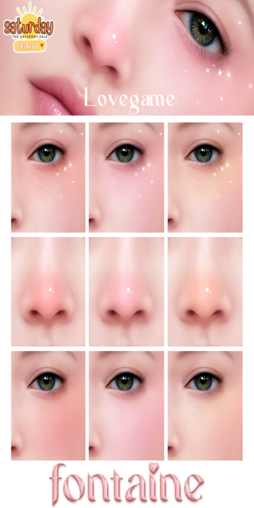 Lovegame Blush - EvoX	&lt;a href=&quot;https://maps.secondlife.com/secondlife/VELOUR/66/140/83&quot;&gt;Teleport&lt;/a&gt;