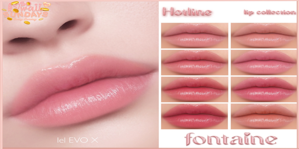 Hotline Lipstick - EvoX	&lt;a href=&quot;https://maps.secondlife.com/secondlife/VELOUR/66/140/83&quot;&gt;Teleport&lt;/a&gt;