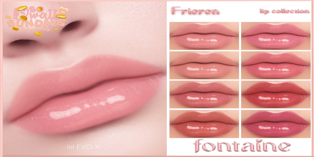 Frieren Lipstick - EvoX	&lt;a href=&quot;https://maps.secondlife.com/secondlife/VELOUR/66/140/83&quot; target=&quot;_blank&quot;&gt;Teleport&lt;/a&gt;