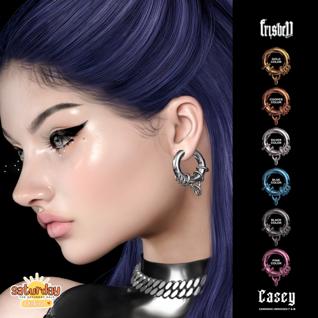 Casey Earrings	&lt;a href=&quot;http://maps.secondlife.com/secondlife/Discovery%20Beach/18/191/1571&quot;&gt;Teleport&lt;/a&gt;